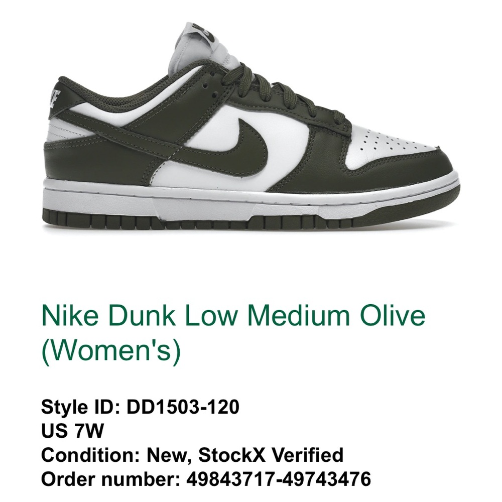 Women’s Nike Dunk Low (Medium Olive)
